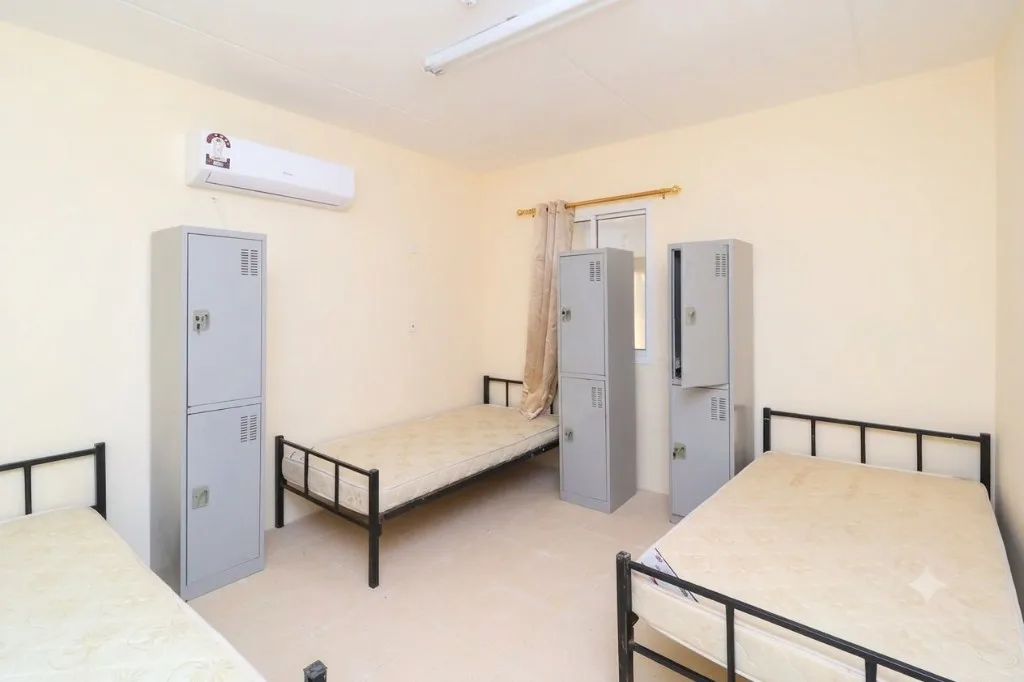 Furnished shared courier accommodation bedroom